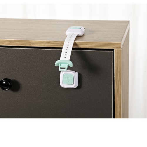 Baby Multifunctional Wardrobe Safety Lock Double Button Drawer Door Lock