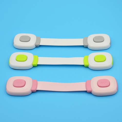 2pcs Button Toddler Baby Kid Child Safety Lock For Draw Cupboard Cabinet Fridge Door