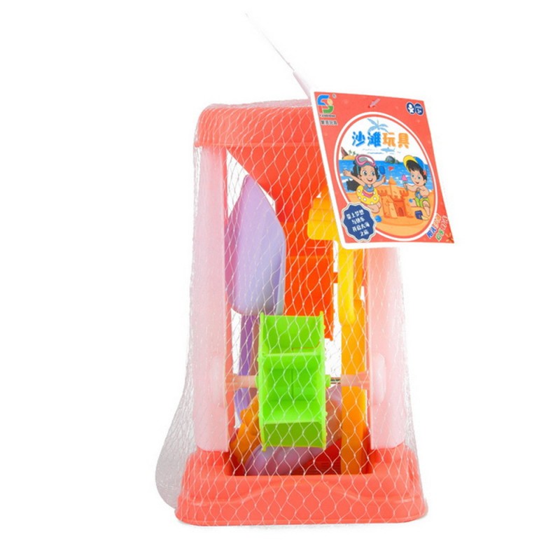 5pcs Hot Summer Beach & Sand Toys Bucket and Spade Set for Kids Outdoor Sand Beach Bucket Toys 