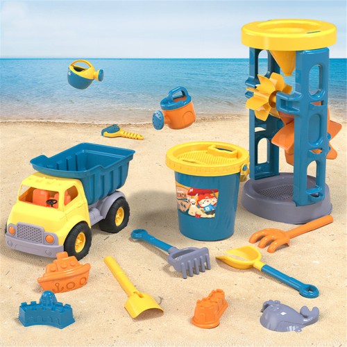 Summer kids beach toy set Summer kids water beach bucket sand shovel toy cart