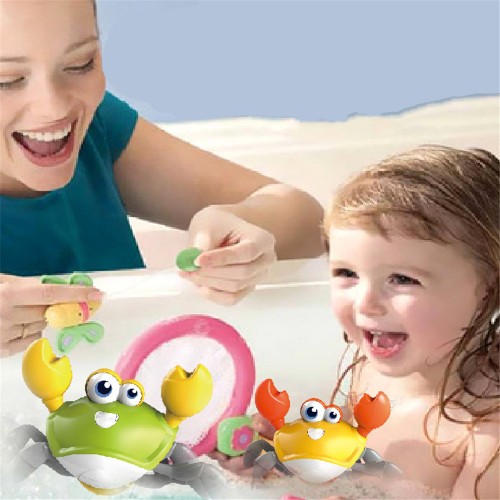 5pcs Amphibious pull line crab bathroom bath splashing toys children beach splashing crabs