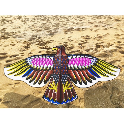 Triangle qudiao big eagle kite wholesale good flying many bright cloth