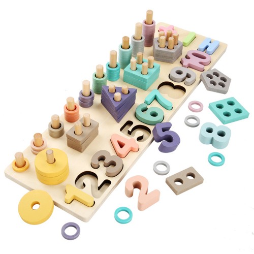 Learning English Wooden Toys for kids Grab board puzzle Wood Jigsaw Puzzle Educational kids toys