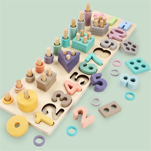 Learning English Wooden Toys for kids Grab board puzzle Wood Jigsaw Puzzle Educational kids toys