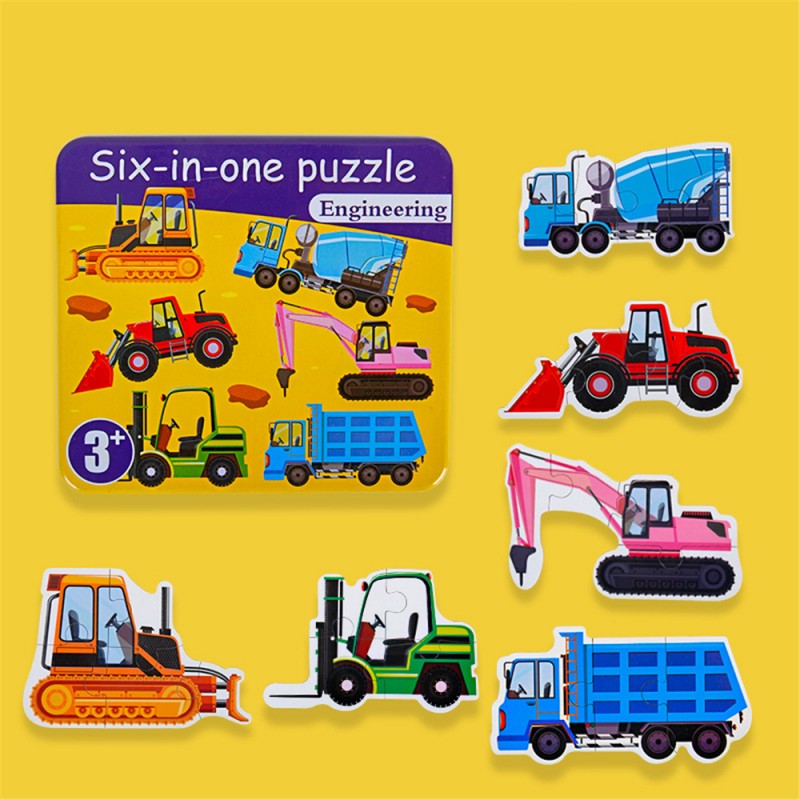 Hot Children Montessori Wooden Geometric Shape Educational Jigsaw Puzzle For Kids 3+ 