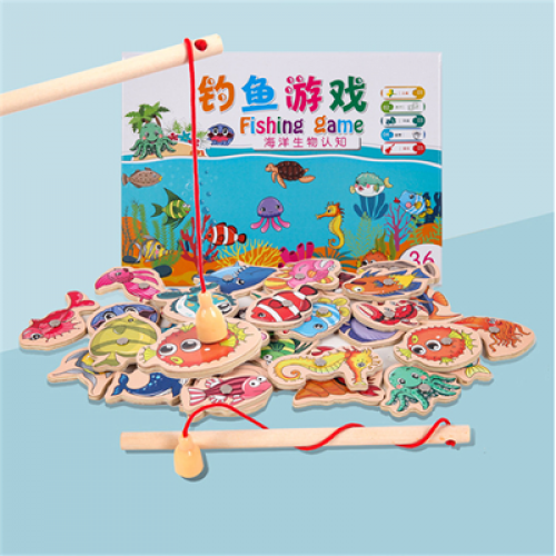 Fishing game toy funny magnetic fishing toy fishing bath toy for kids with pond