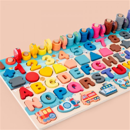 Development of children's intelligence puzzle building blocks fishing toys for early childhood education