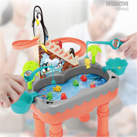 Children Hippo balance fishing electric toys music light control fun learning early education machine boys and girls gifts 