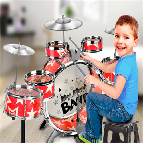 Children's simulated drum stand, tuba, jazz drum music, percussion instrument toys