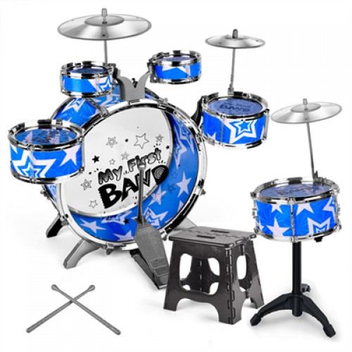 Children's simulated drum stand, tuba, jazz drum music, percussion instrument toys