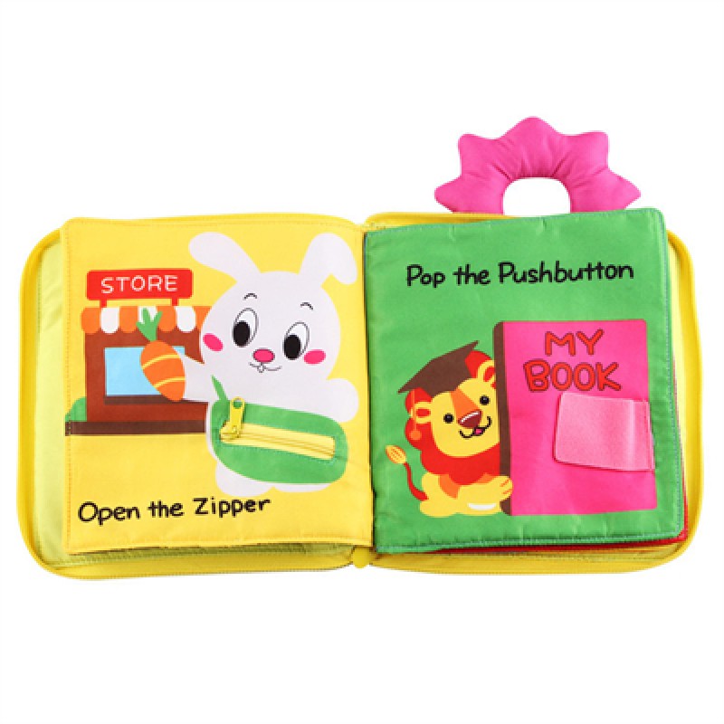 Cloth Books for Babies-Premium Quality Soft Books for Toddlers. Touch and Feel Crinkle Paper. Cloth Books for Early Children 