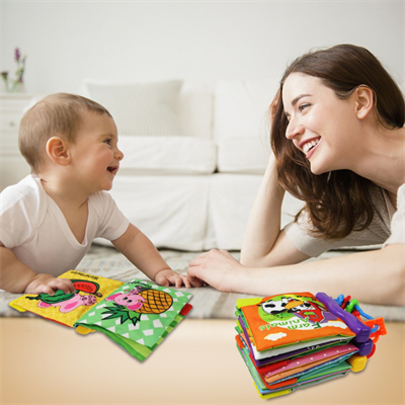 High Contrast Soft Books. Black and White Images Encourage Infant Development – Suitable for Babies and Toddlers from 3 Months 