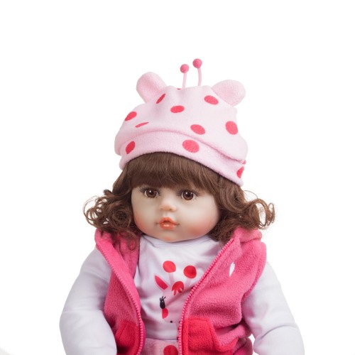 8CM bebe doll reborn baby doll Handmade Silicone adorable reborn toddler Bonecas girl kid silicone doll