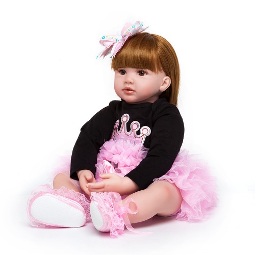 Top Sales Reborn Baby Silicone Doll With Electronic Music Milk Bottle Accessories Plastic Toys For Kids