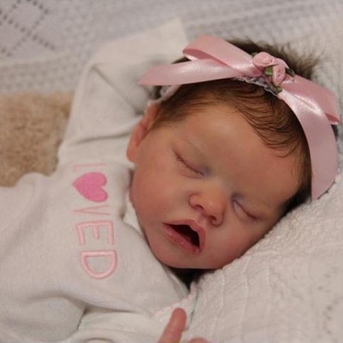 Newborn Lifelike Girl Realistic 18 Inches Twins Silicone Reborn Baby Doll