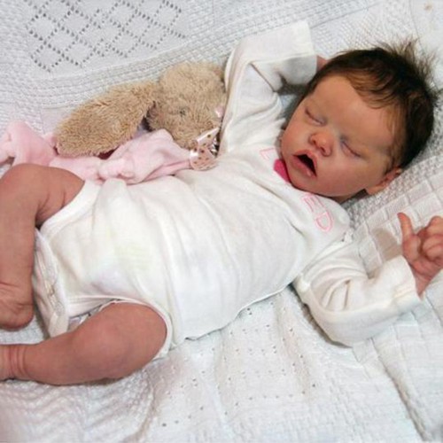 Newborn Lifelike Girl Realistic 18 Inches Twins Silicone Reborn Baby Doll