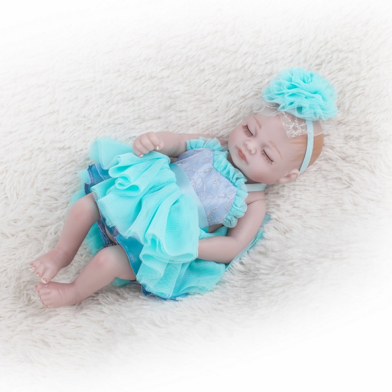 Reborn Baby Doll High Simulation Silicone Vinyl Full Body 18 inch 45 cm Lifelike Vivid Waterproof Boy Girl Toy for Ages 3+ RD45Z 