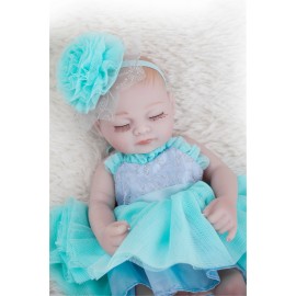 Reborn Baby Doll High Simulation Silicone Vinyl Full Body 18 inch 45 cm Lifelike Vivid Waterproof Boy Girl Toy for Ages 3+ RD45Z 