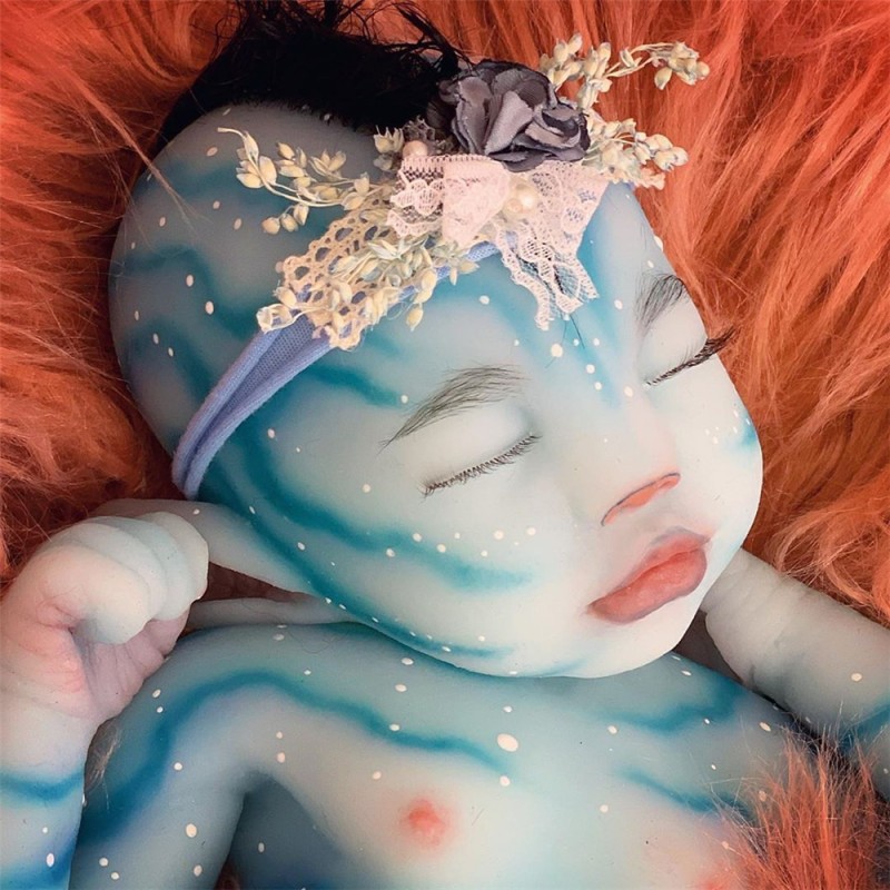 Reborn Baby Doll Girl, Realistic Weighted Body African American Baby Doll Girl 