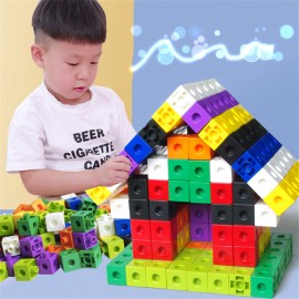 Boys and girls plastic mosaic box magic particles assembled building blocks children's educational tabletop toys 