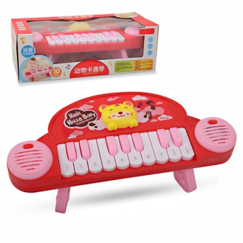 Children's fun mini cartoon animal electronic piano sound light infant educational early childhood musical instrument ten key Pi