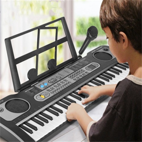 Children's electronic piano with microphone piano multifunctional 61 key electric piano musical instrument toy