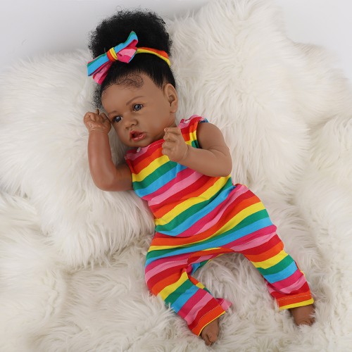 New arrivals reborn American baby girl doll baby full body silicone toddler dolls