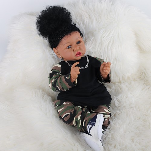 Newborn Reborn Baby Dolls Silicone Cute Soft Babies Doll For Girls Princess Kid Fashion Bebe Reborn Dolls 55cm baby toys 1 buyer