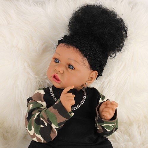 Newborn Reborn Baby Dolls Silicone Cute Soft Babies Doll For Girls Princess Kid Fashion Bebe Reborn Dolls 55cm baby toys 1 buyer