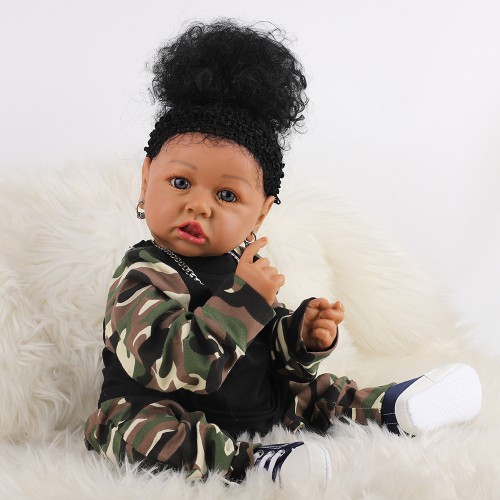 Newborn Reborn Baby Dolls Silicone Cute Soft Babies Doll For Girls Princess Kid Fashion Bebe Reborn Dolls 55cm baby toys 1 buyer