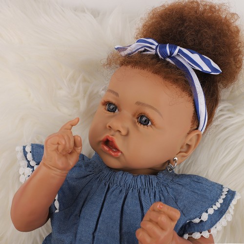 8CM bebe doll reborn baby doll Handmade Silicone adorable reborn toddler Bonecas girl kid silicone doll 