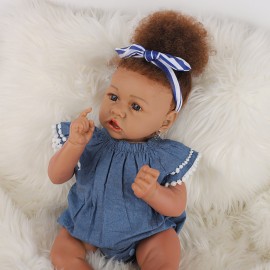 8CM bebe doll reborn baby doll Handmade Silicone adorable reborn toddler Bonecas girl kid silicone doll  