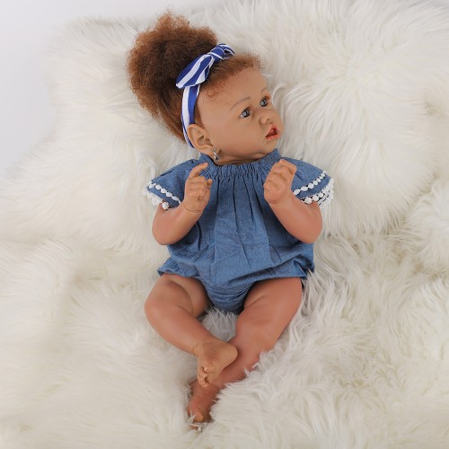 8CM bebe doll reborn baby doll Handmade Silicone adorable reborn toddler Bonecas girl kid silicone doll 