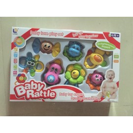 Infant Silicone Toys Educational Baby Rattle Toy 