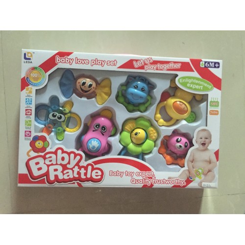 Infant Silicone Toys Educational Baby Rattle Toy