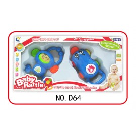 Rattle & Teether Grasping Activity Baby Toy Multicolor 