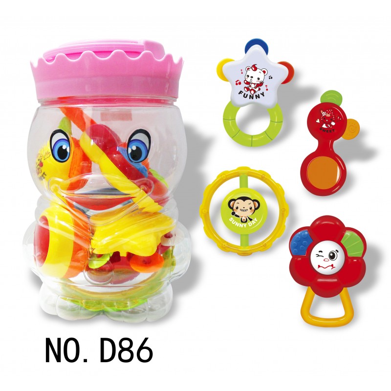 Educational Children Baby Rattle and Teether Set Toys for Toddler Kids