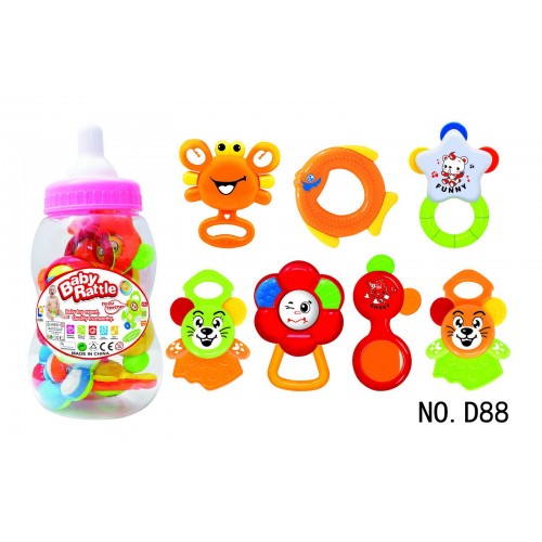 Educational Children Baby Rattle and Teether Set Toys for Toddler Kids