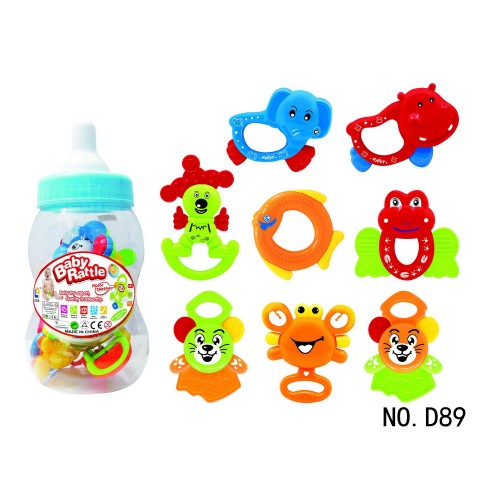 Educational Children Baby Rattle and Teether Set Toys for Toddler Kids