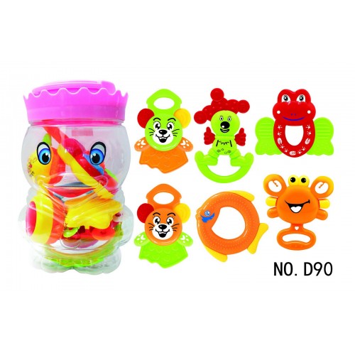 Educational Children Baby Rattle and Teether Set Toys for Toddler Kids