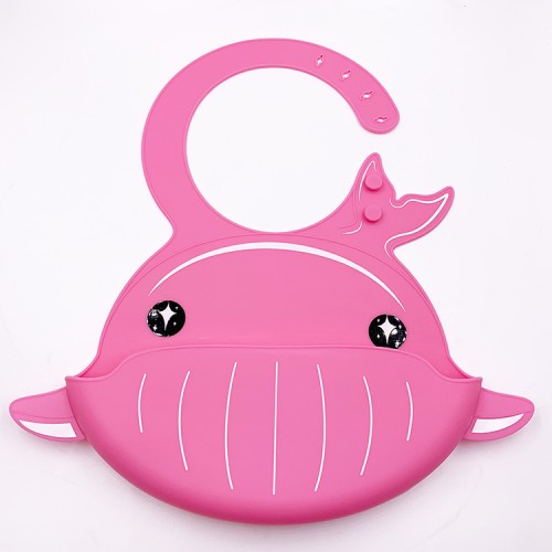 Modern Rubber Personalized Cute Animal Roll Up Designer waterproof baby bib