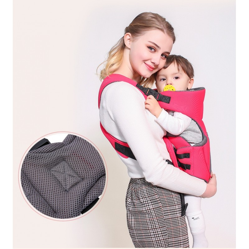 Soft Baby Carrier Convertible Travel Carrier with Adjustable Straps And Breathable Mesh For Newborns 