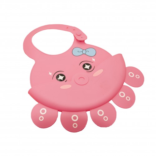 Easy Clean Lively Cartoon Octopus Image 2022 Bibs Baby Silica Gel Bib