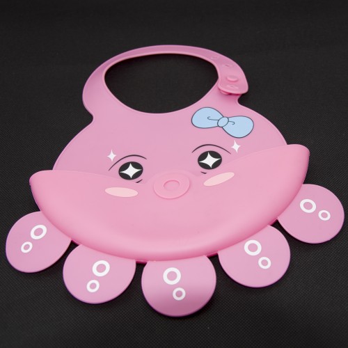 Easy Clean Lively Cartoon Octopus Image 2022 Bibs Baby Silica Gel Bib