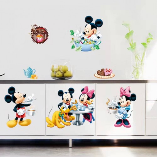 Mickey Minnie Mouse Kids Room Decor Wall Sticker Cartoon Mural Decal Home