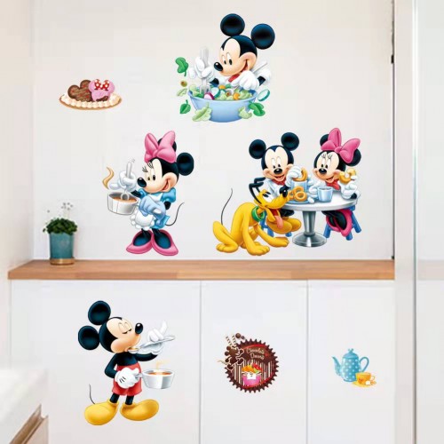 Mickey Minnie Mouse Kids Room Decor Wall Sticker Cartoon Mural Decal Home