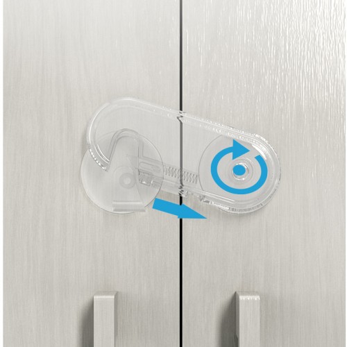 10PCS Child Safety Locks Baby Proofing Cabinets Transparent Baby Safety Locks