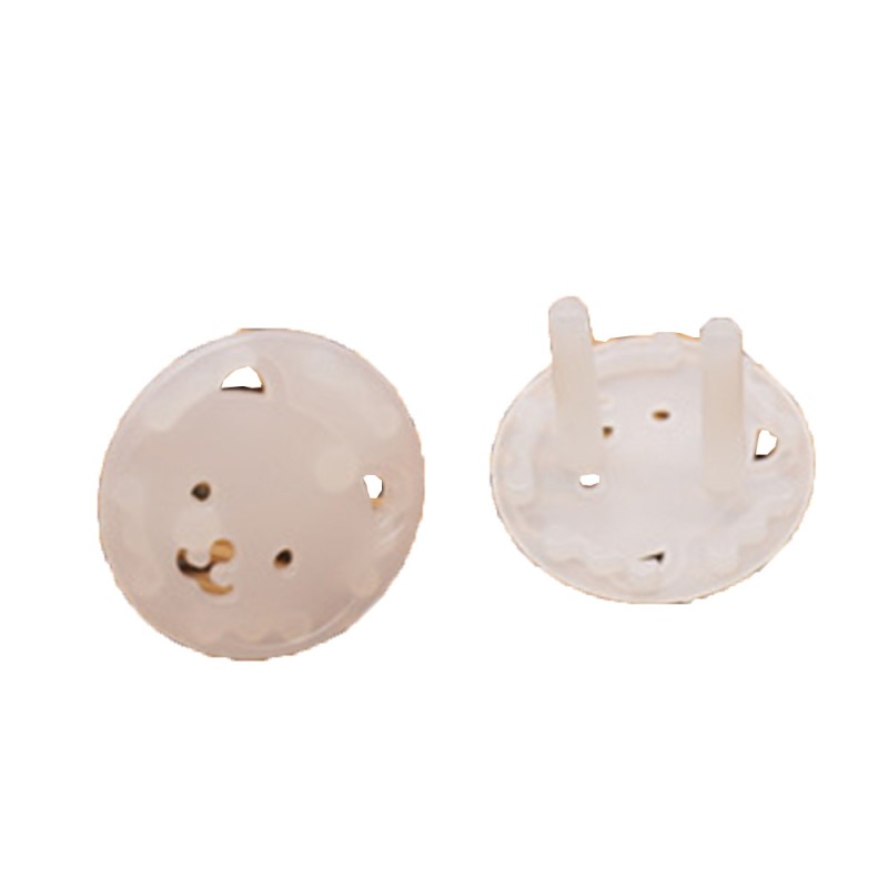 20PCS New European standard Bear thickened round head child socket protection cover  