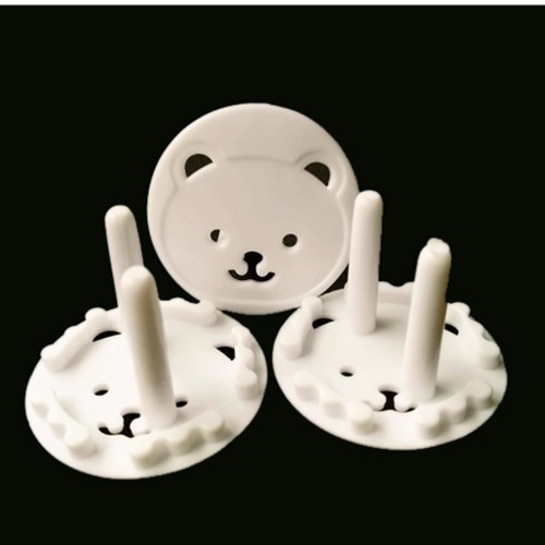 20PCS New European standard Bear thickened round head child socket protection cover 