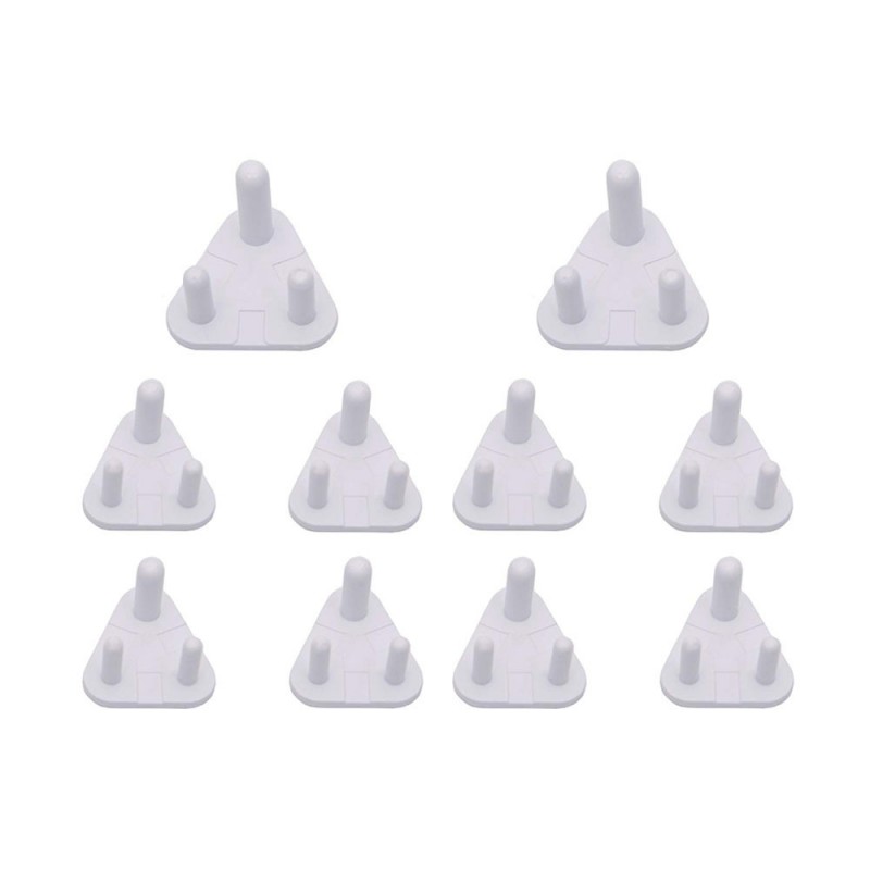 10 Pack hole socket cover child protection against electric shock triangle socket protective cover